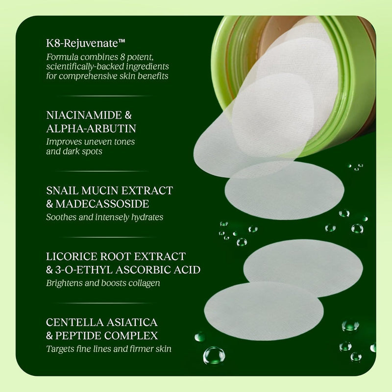 Korean Skincare Anti-Aging Toner Pads 100pcs