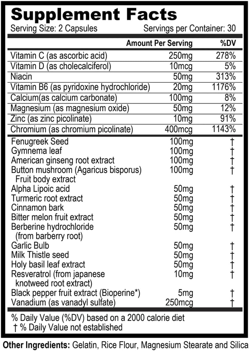 Healthy Flow Gluco Support, HealthyFlow Glycogen Pills (60 Capsules)