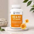 Dr. Berg D3 K2 Vitamin 5000 IU with MCT Powder & MK7 – 60 Capsules