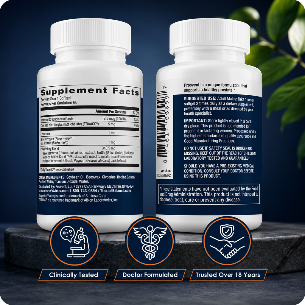 Prosvent Advanced Men’s Prostate Support Supplement – 60 Softgels