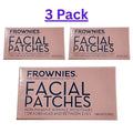 Frownies Forehead & Between the Eyes Wrinkle Patches, ( 3-pack) Hypoallergenic Overnight Facial Patches, 144 Count