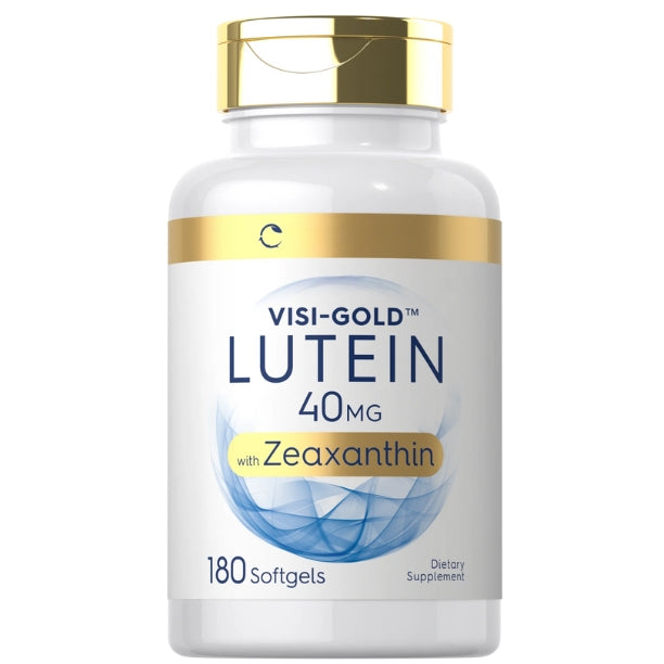 Lutein and Zeaxanthin 40 mg | 180 Softgels | Eye Health Vitamins, VISI GOLD.