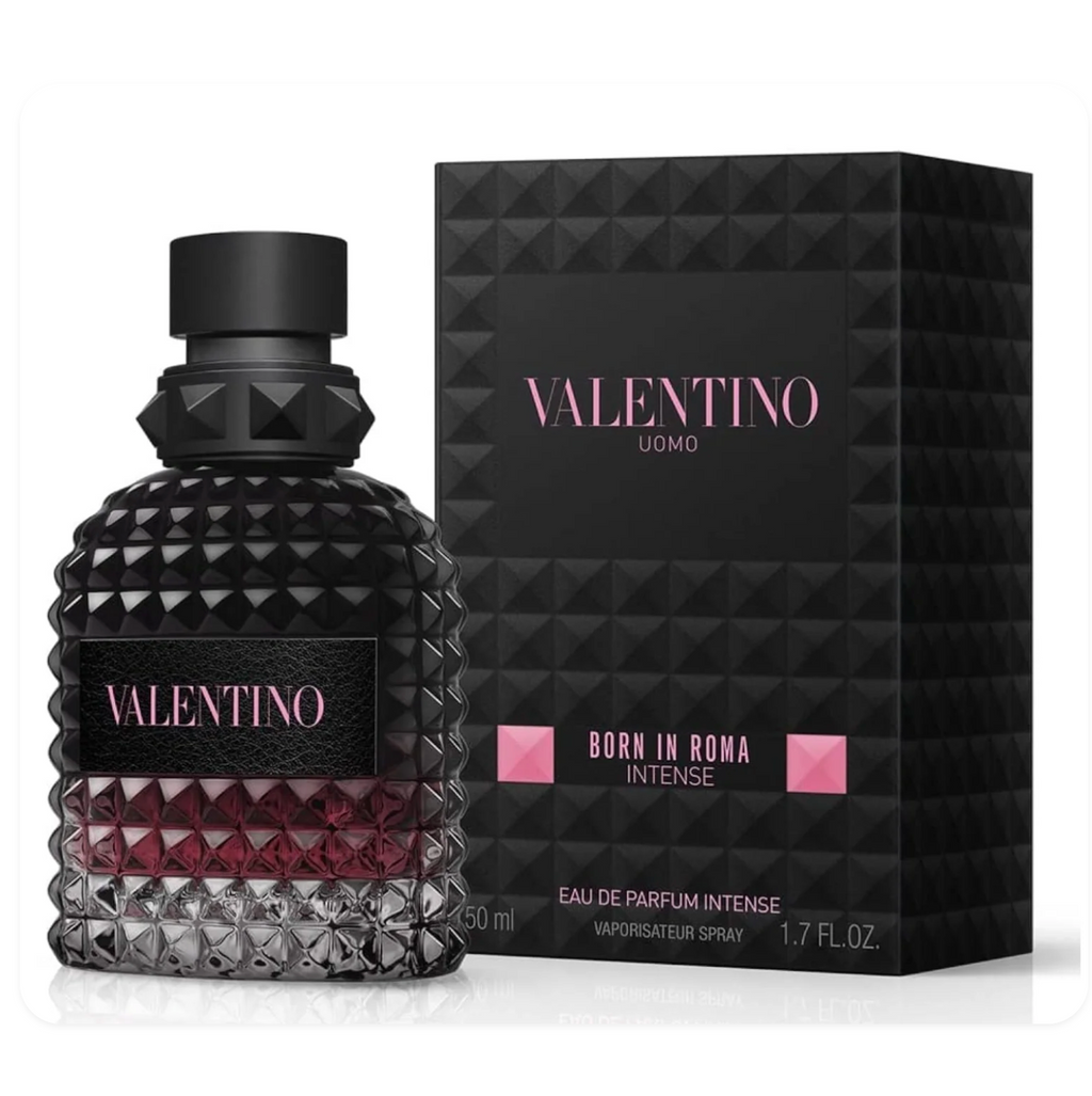 Valentino Uomo Born In Roma Intense EDP Spray for Men - 1.7 Oz/50ml.