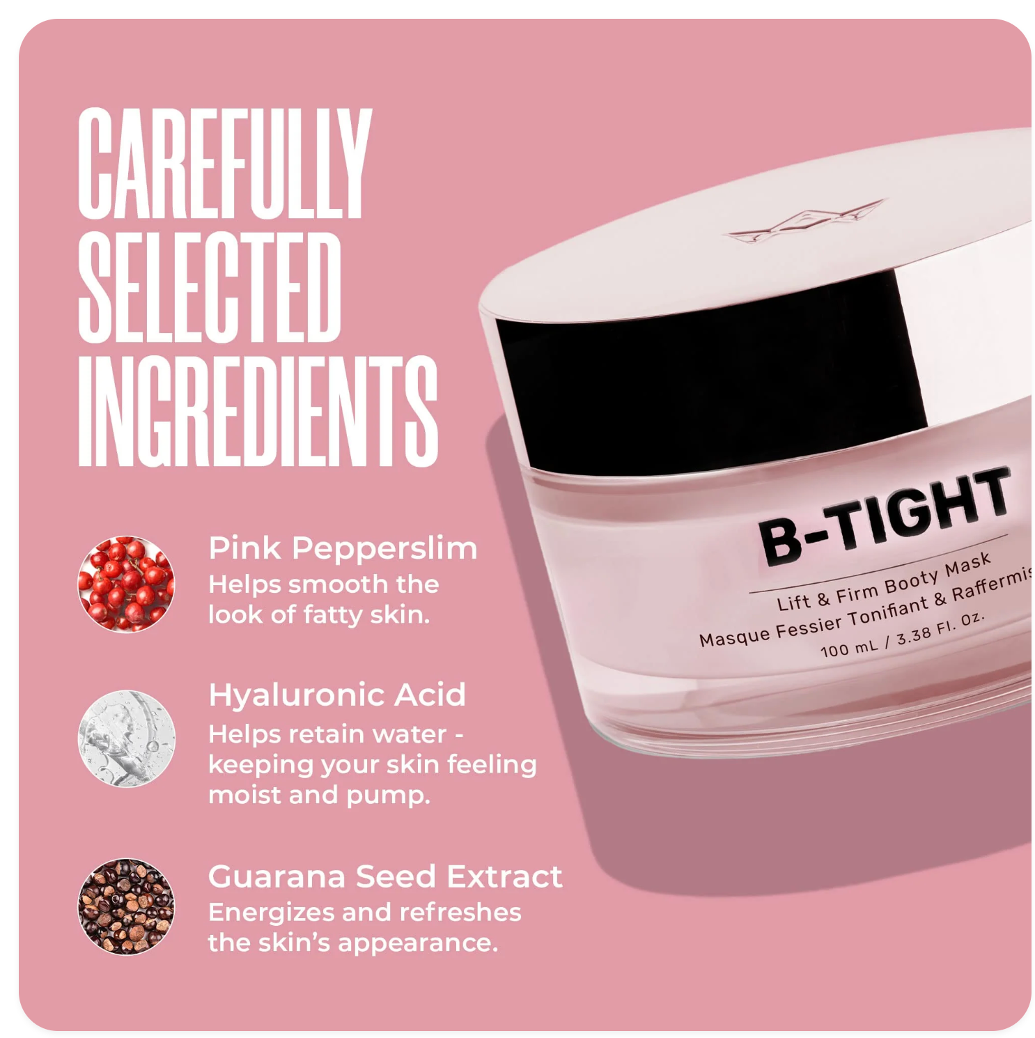 MAËLYS Cosmetics B-TIGHT Leave-On Butt Mask - Cellulite Cream Visibly Firms Skin - Helps Reduce Appearance of Cellulite