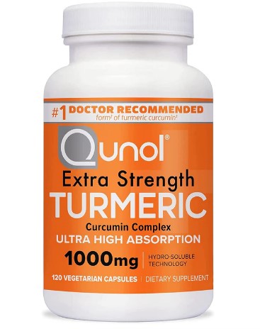 Qunol Turmeric Curcumin 1000mg Joint Support Supplement – 120 Capsules