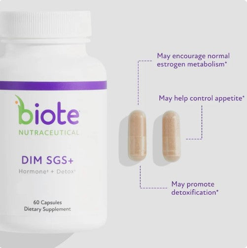 Biote DIM SGS+ – Hormone Balance & Detox Support (60 Capsules)