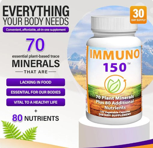 Immuno 150 – Pack of 2 | Advanced Daily Multivitamin for Immune Support & Energy (300 Capsules)