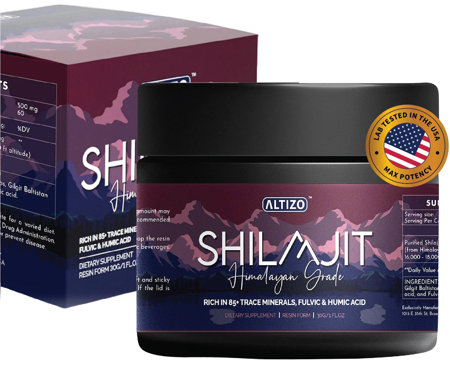 Pure Himalayan Shilajit Soft Resin Organic Potent Fulvic Acid 1 fl oz