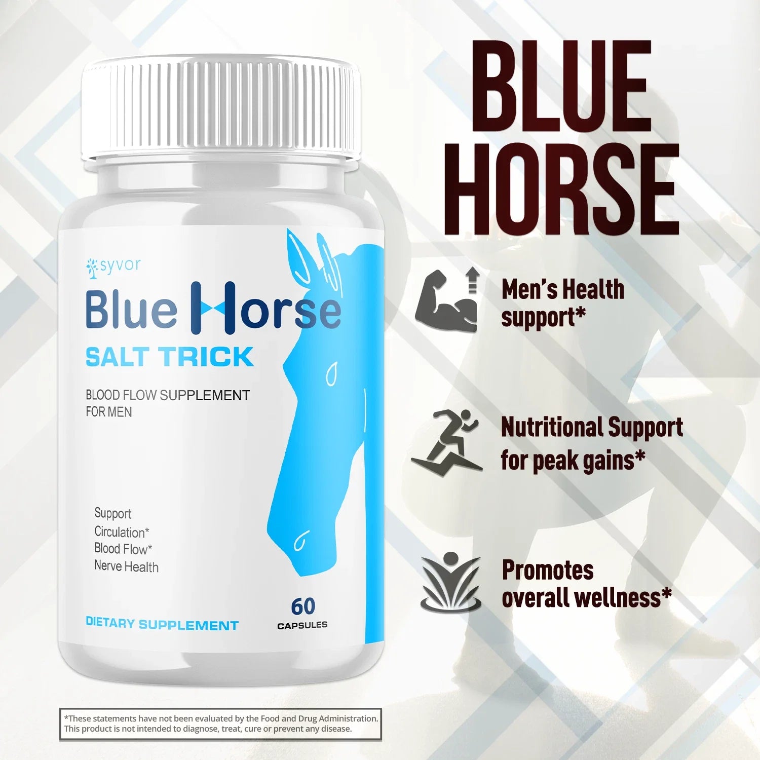 Blue Horse Salt Trick For Men Advanced Formula Supplement 60 Capsules