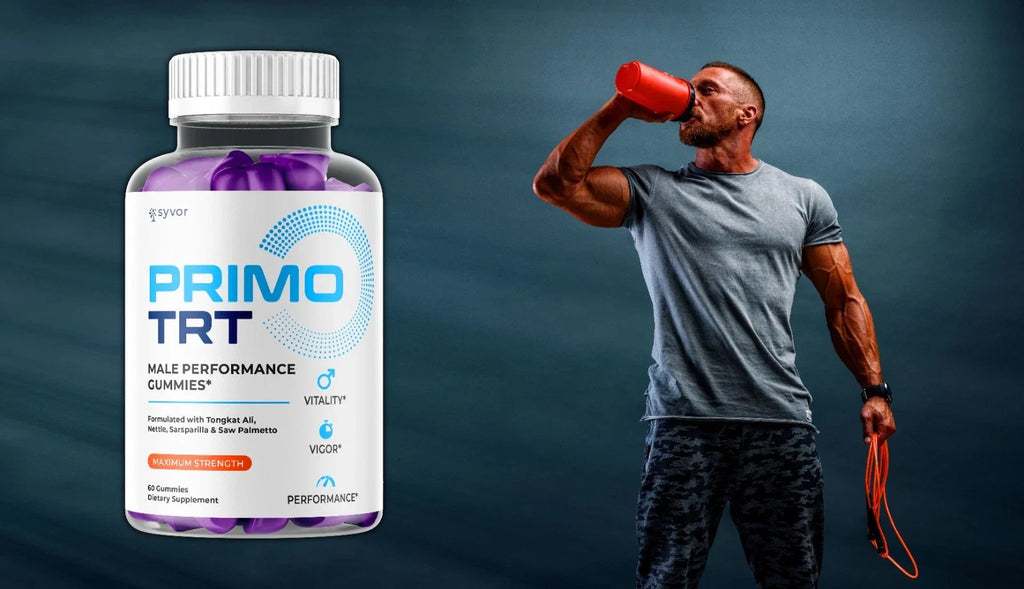 Primo TRT Men's Gummies Advanced Pro Formula Chewable Supplement 60 Gummies