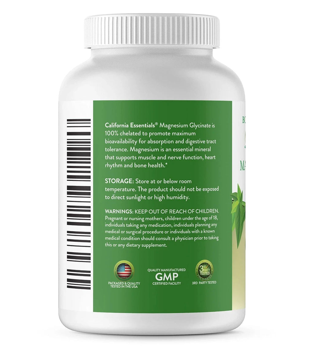 California Essentials Magnesium Glycinate 200mg - 240 Tablets