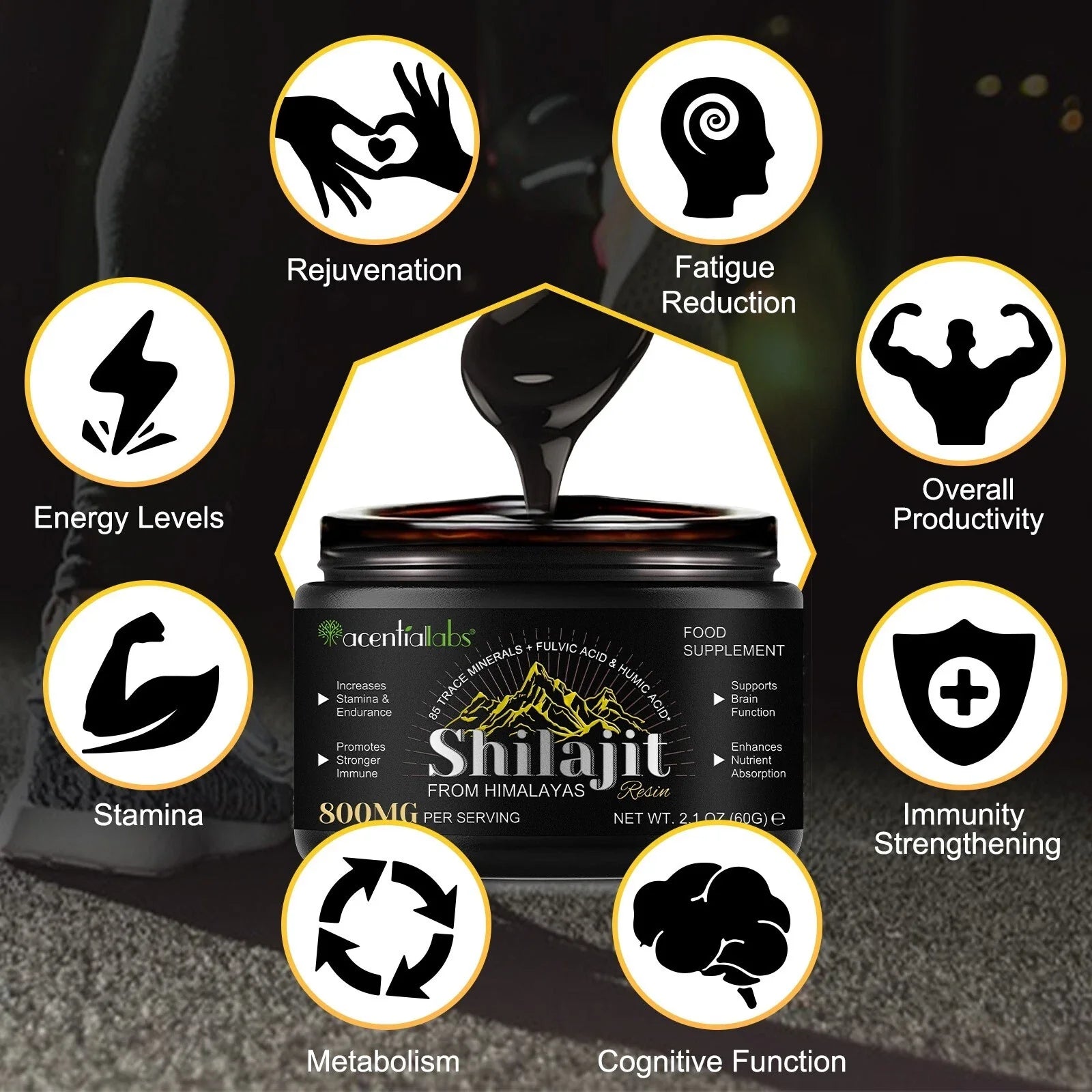 Pure Himalayan Shilajit, Pure 100% , Soft Resin, Organic, Extremely Potent, Fulvic Acid