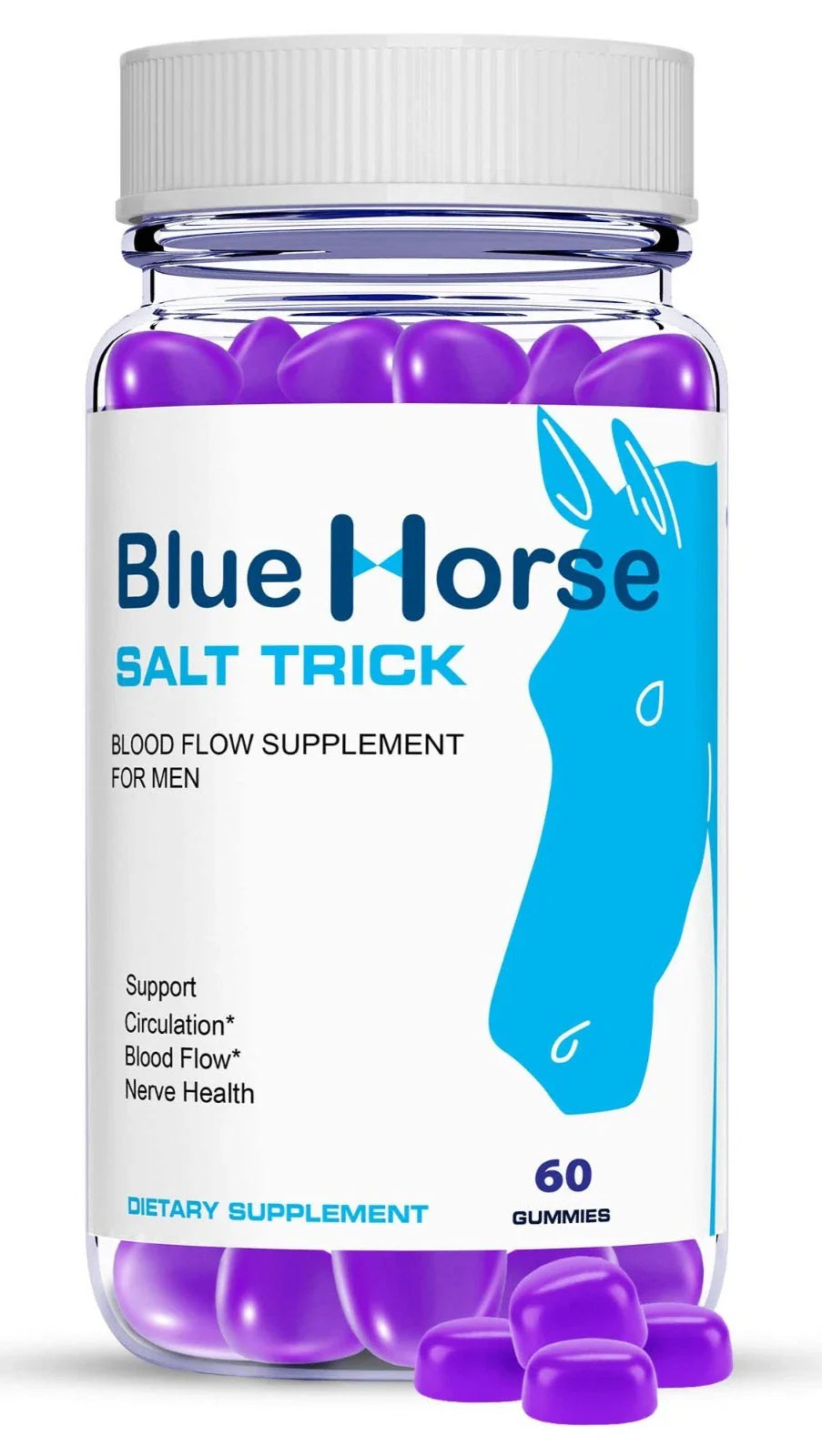 Blue Horse Salt Trick - Our Best Blood Flow Gummies for Men