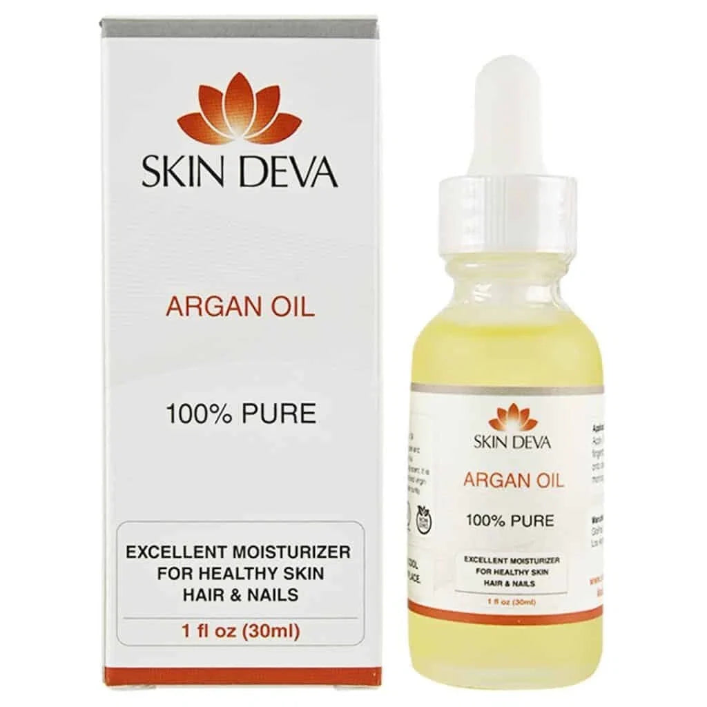 Skin Deva 100% Pure Organic ARGAN Oil - Best for Hair, Skin, Face & Nails - 1 oz, ARGAN Oil.