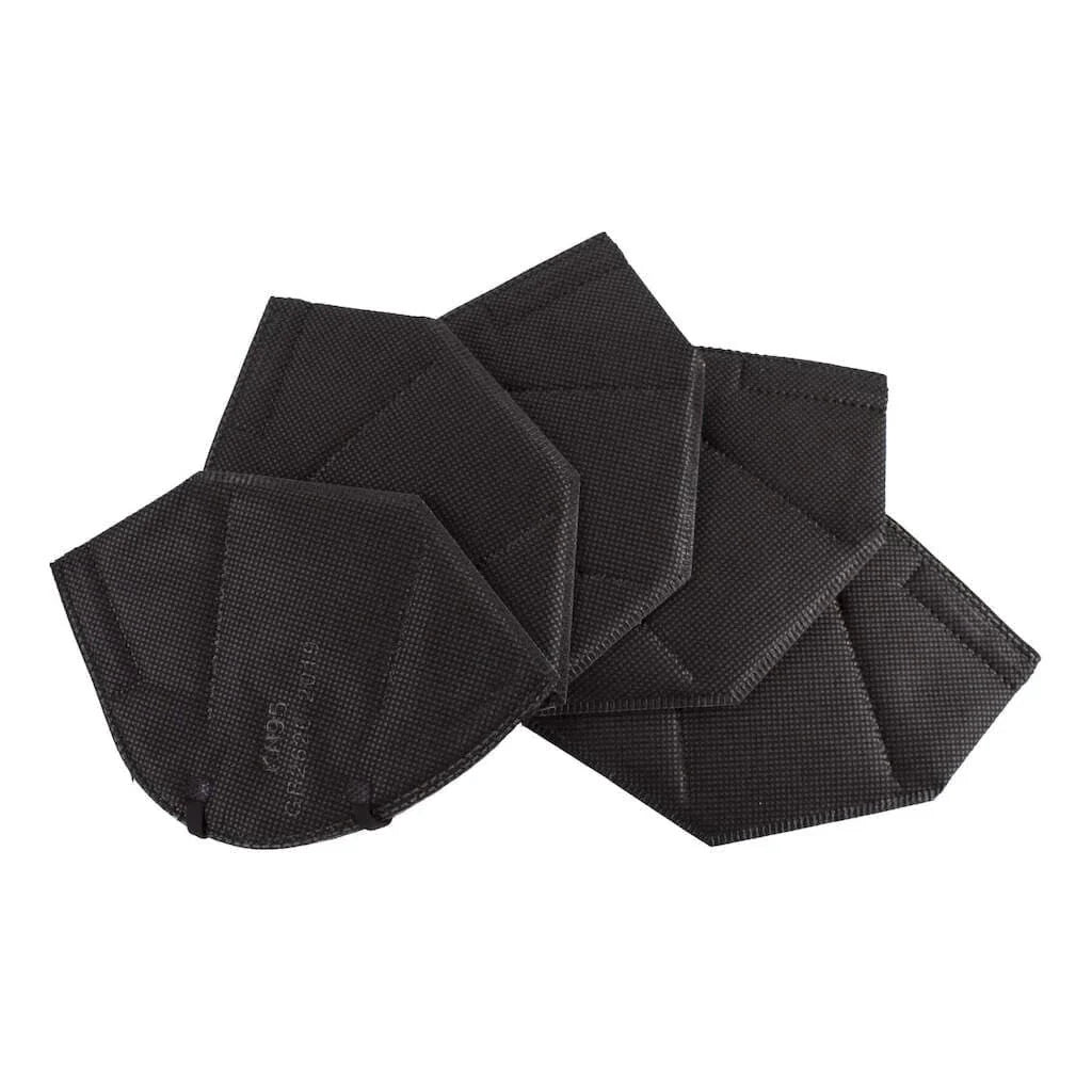 Hope Health KN95 Face Mask Respirator 5-Ply Protective-BLACK-15 masks set