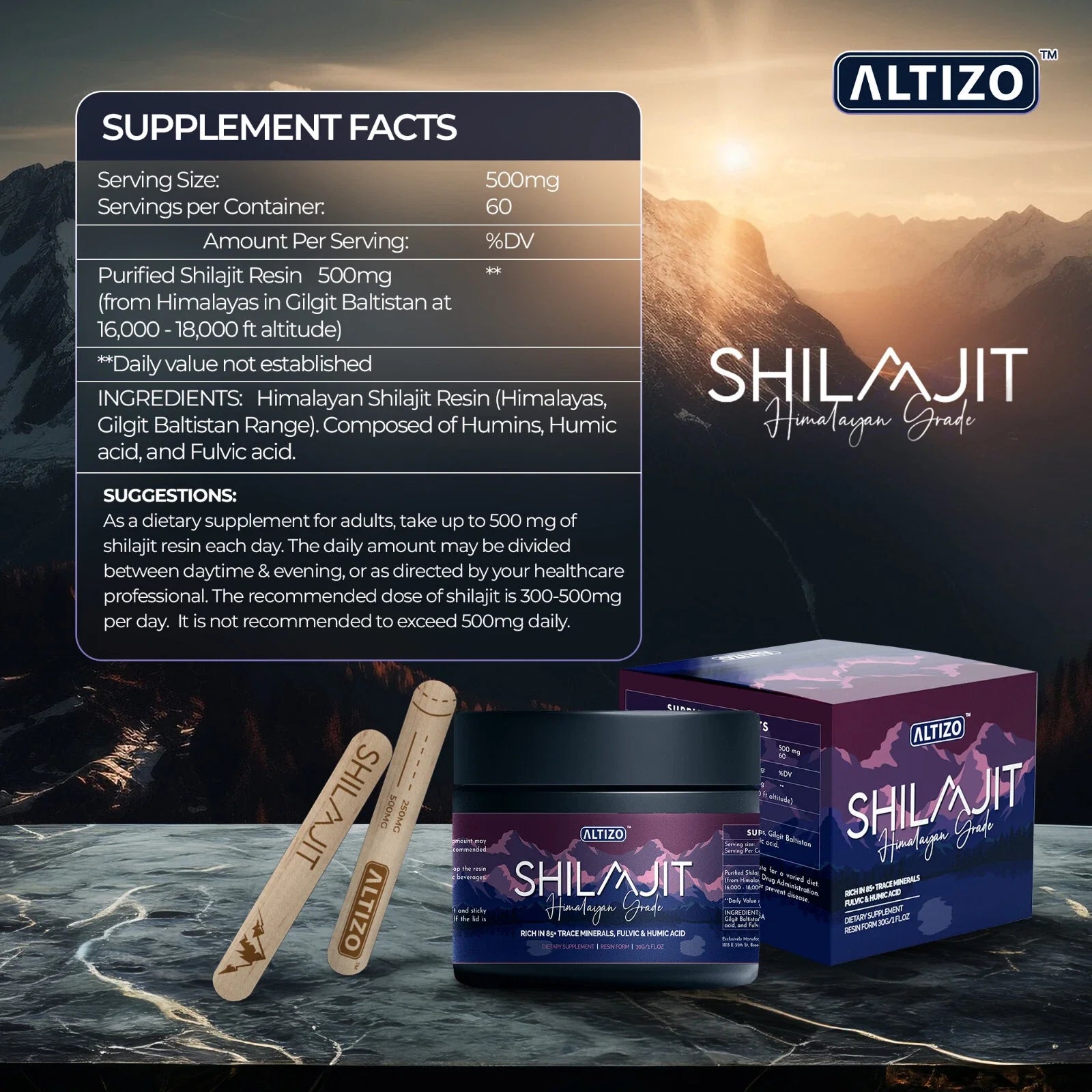 Pure Himalayan Shilajit Soft Resin Organic Potent Fulvic Acid 1 fl oz