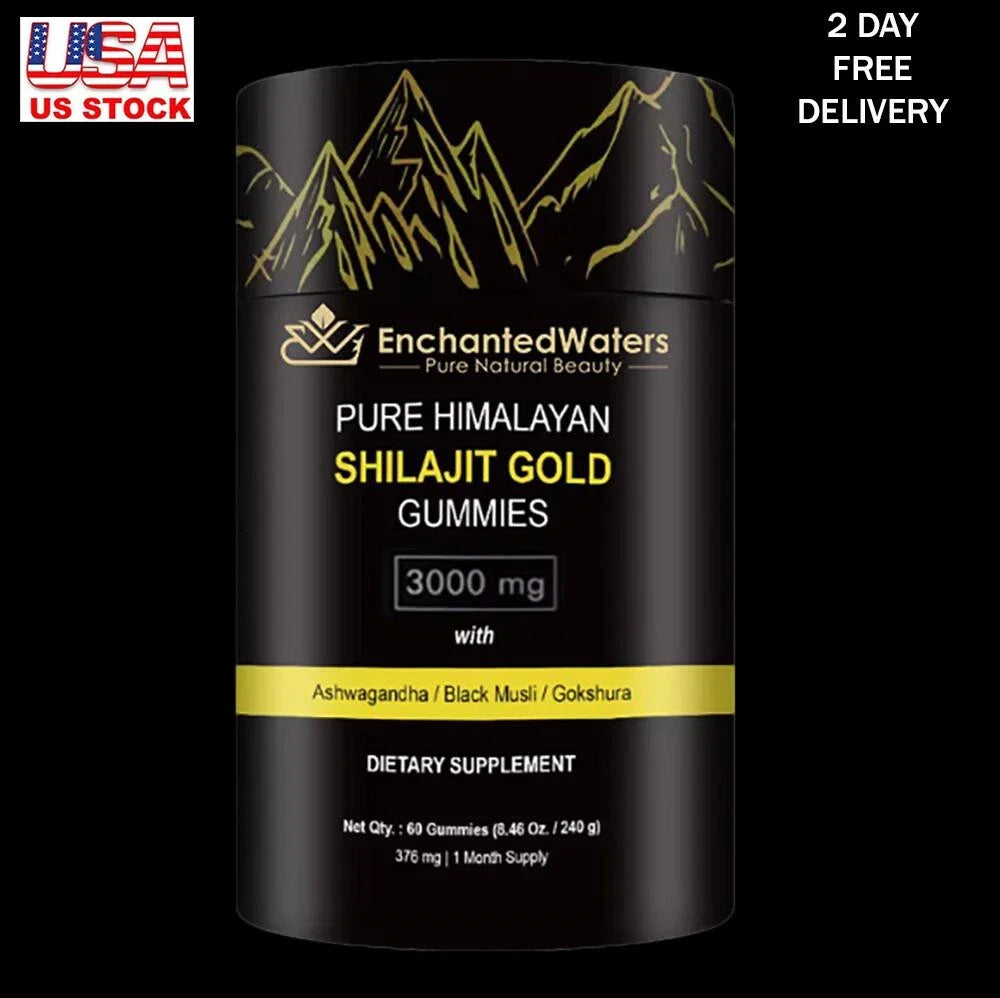 Himalayan Shilajit GOLD Gummies, Organic, Extremely Potent 3000 mg, Fulvic Acid
