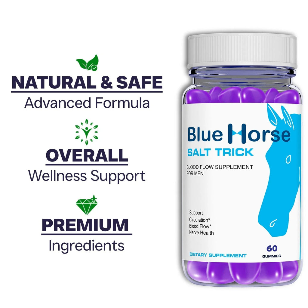 Blue Horse Salt Trick - Our Best Blood Flow Gummies for Men
