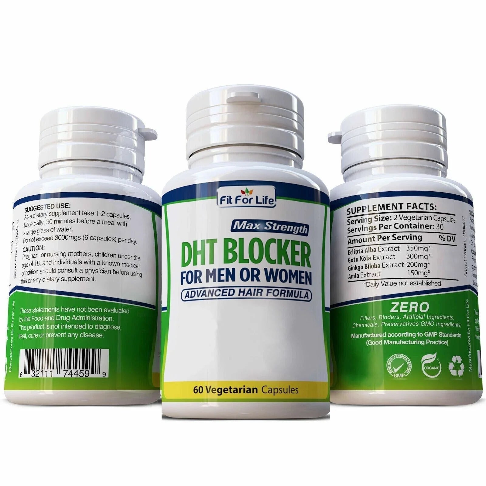 DHT BLOCKER HAIR FAST GROWTH HERBAL SUPPLEMENT 60 CAPS