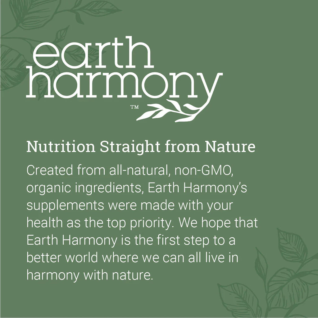 Magnesium Glycinate 500 mg, Earth-Harmony Pure Chelated - 120 Capsules