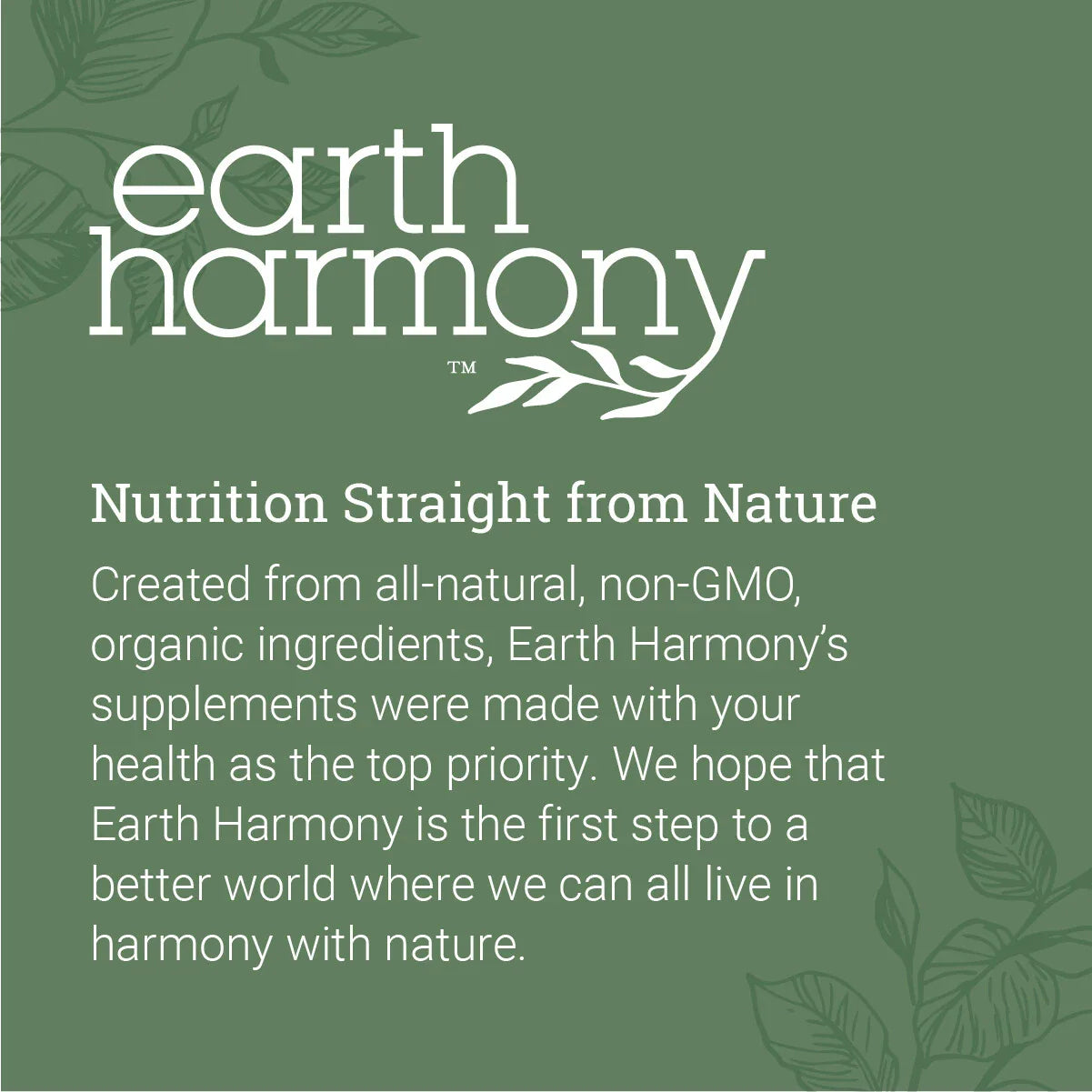 Magnesium Glycinate 500 mg, Earth-Harmony Pure Chelated - 120 Capsules