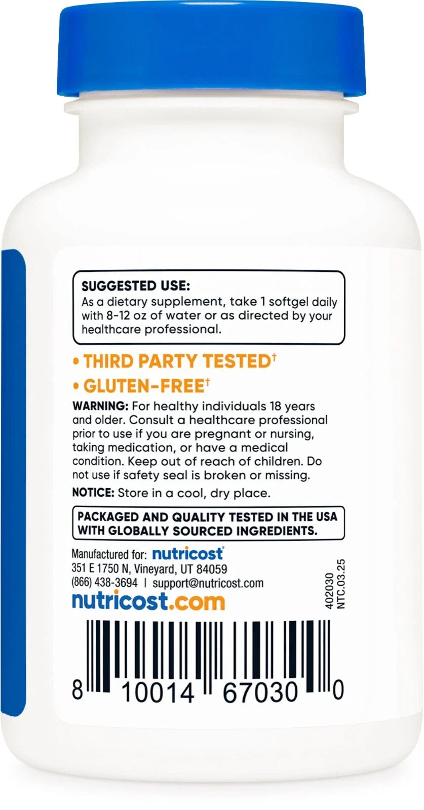 Nutricost Zeaxanthin with Lutein 20mg, 120 Softgels, Non-GMO & Gluten Free