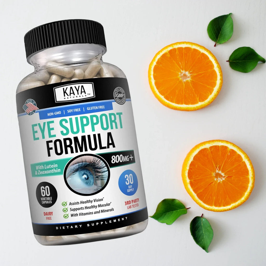 Eye Health Supplement, Lutein and Zeaxanthin, Vision Health, Eye Strain Support, Kaya Naturals.