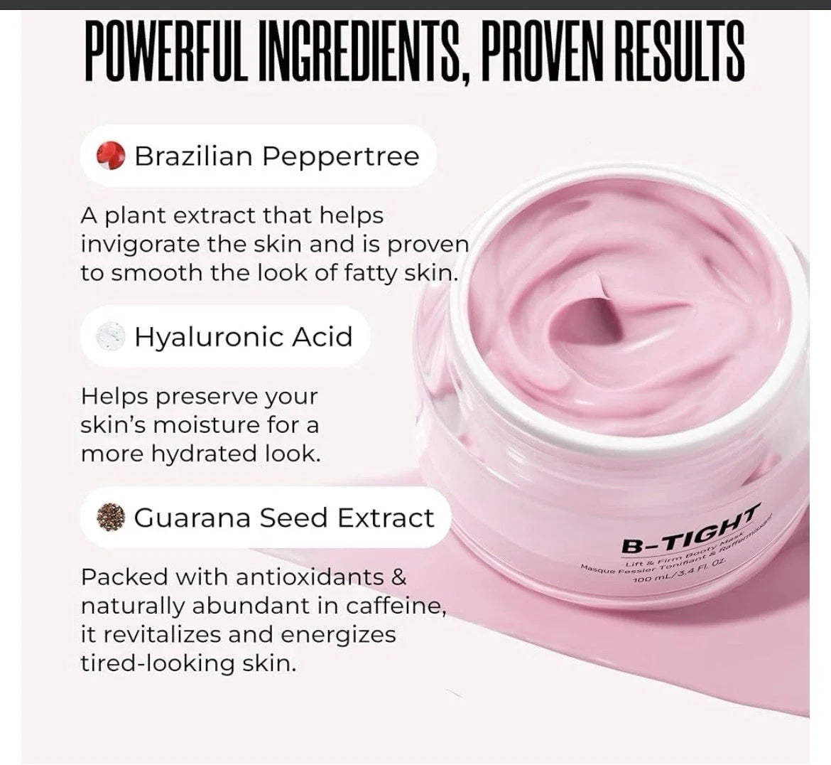 MAËLYS Cosmetics B-TIGHT Leave-On Butt Mask - Cellulite Cream Visibly Firms Skin - Helps Reduce Appearance of Cellulite