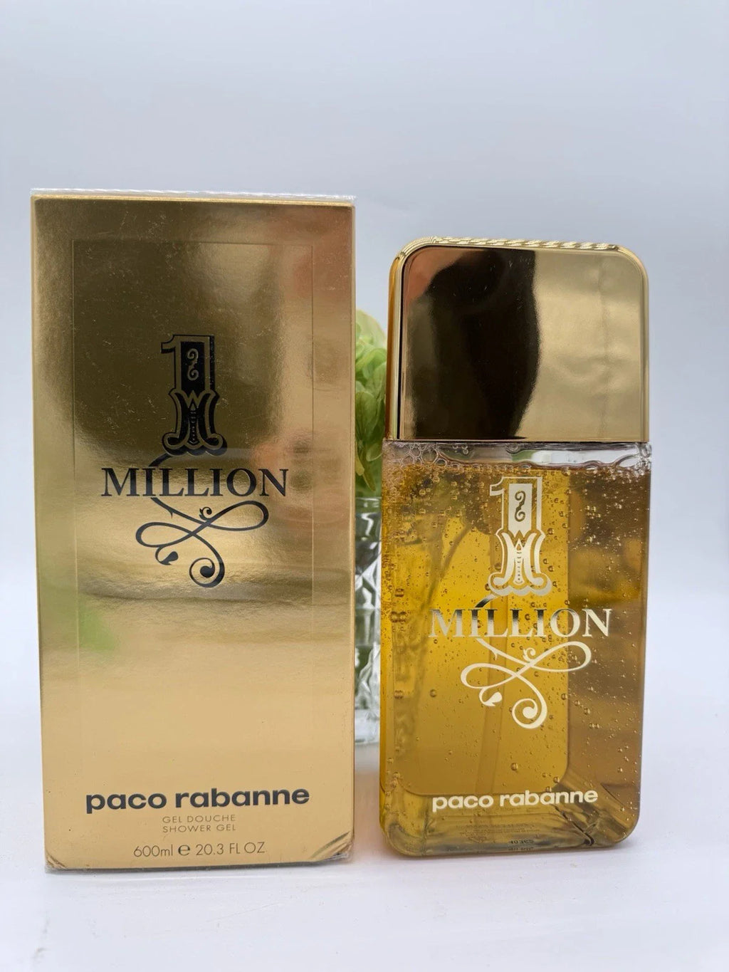 Paco Rabanne 1 ONE MILLION PACO RABANNE Men's Shower Gel, Body Wash, 20.3 oz, 600 ml, NIB