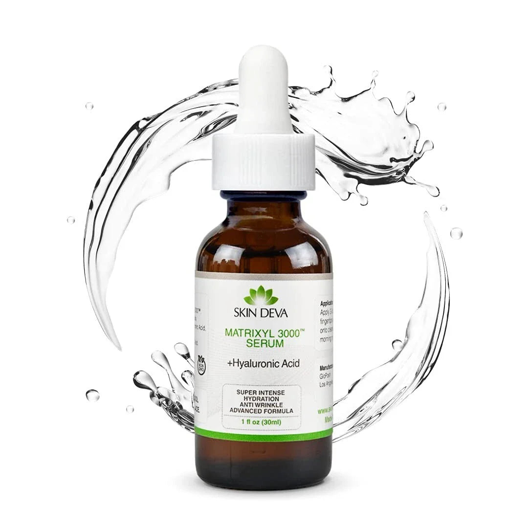 Skin Deva Matrixyl 3000 & Hyaluronic Acid Serum , Collagen Boosting – 1 oz