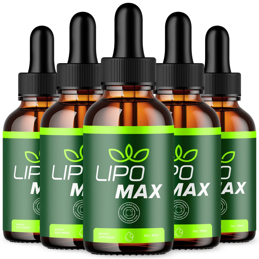 Lipo Max Drops Advanced Formula Health & Fitness Supplement 300 Serving, (5 Pack)