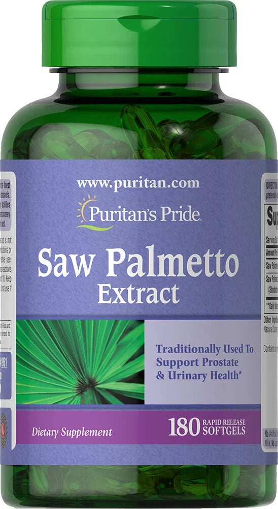 Puritan's Pride Saw Palmetto - 180 Softgels