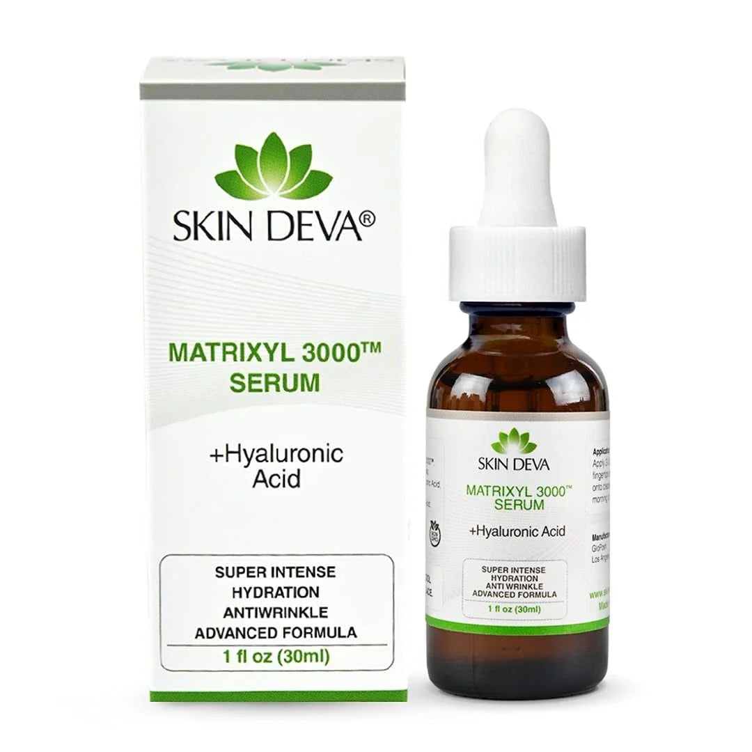 Skin Deva Matrixyl 3000 & Hyaluronic Acid Serum , Collagen Boosting – 1 oz