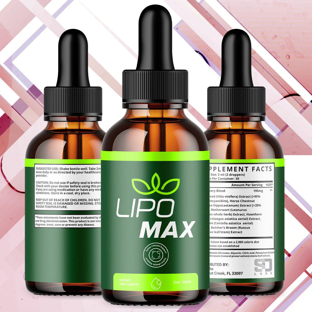 Lipo Max Drops Advanced Formula Health & Fitness Supplement 300 Serving, (5 Pack)